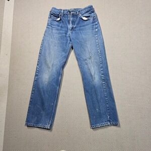 Vtg Lee Rider Mens 29x30 Jeans Blue‎ Denim 515 Vintage Made In USA Faded
